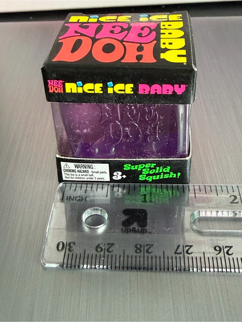 Nee doh Nice Ice Baby Super Solid Squish! - Purple Mini